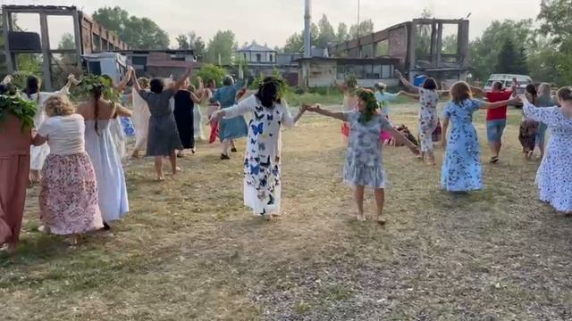 ☀️❤️🌿 Купальские Хороводы на Енисее! Рушником идём! Красиво, радостно!