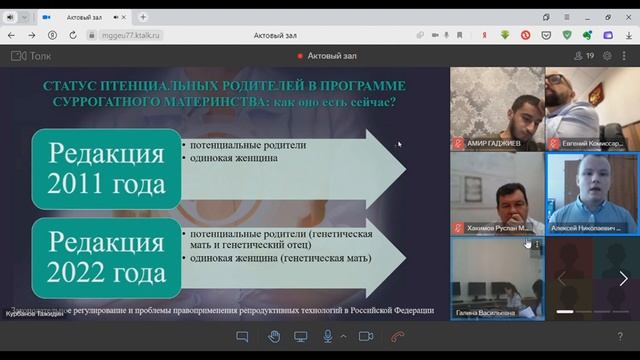 Защита магистерской диссертации Алексея Довнара