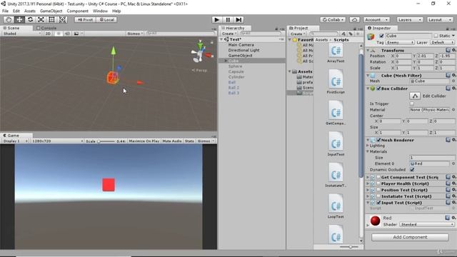 26 - Working With KeyBoard Inputs in Unity