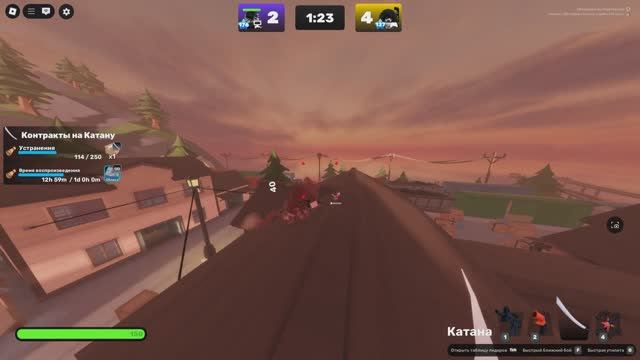1 НА 1 С ЧЕЛОМ КОТОРЫЙ ПОПАДАЛСЯ  2 РАЗА ПОДРЯД В Roblox RIVALS