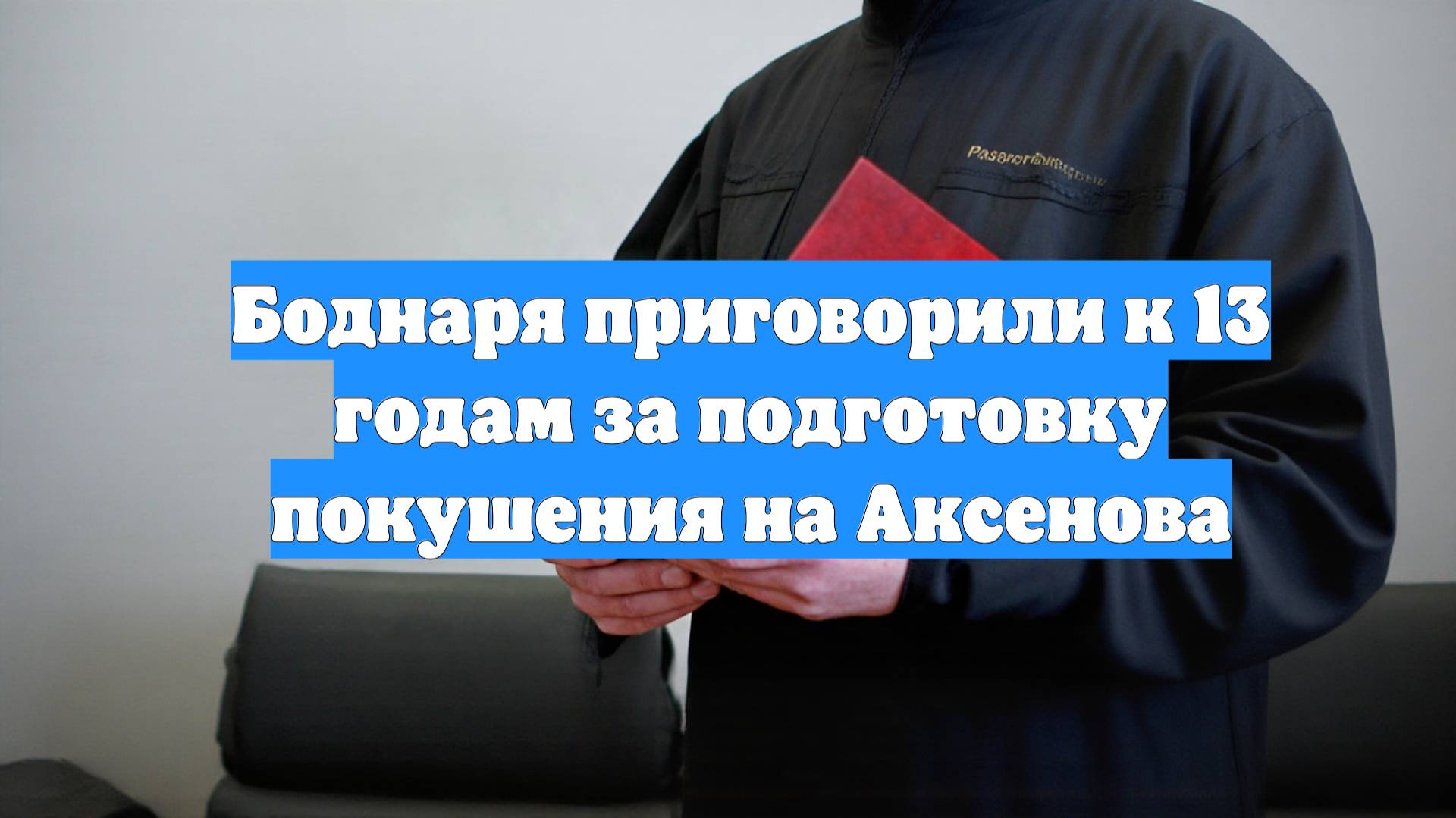 Боднаря приговорили к 13 годам за подготовку покушения на Аксенова