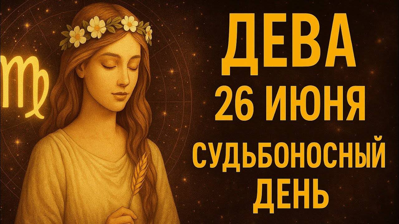 Дева. 26 июня. Всё меняется, когда вы перестаёте терпеть. Этот день ваш поворот. Гороскоп на сегодня