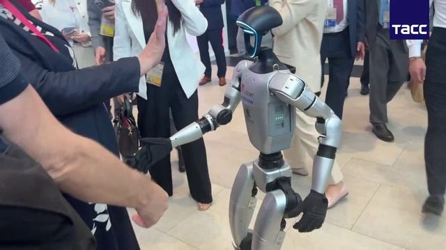 🤖 На ПМЭФ гуляет робот по имени Володя
