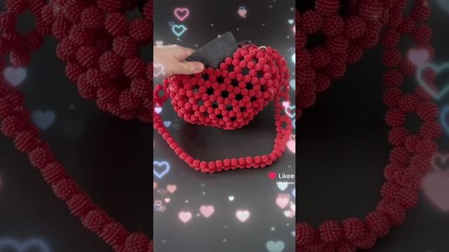 Сумочки Сердечки. МК уже есть на моем канале. #сумкаизбусин #handmade #Busibum
