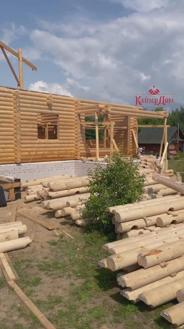 Строим дом из оцилиндрованного бревна в Нижнем Новгороде!