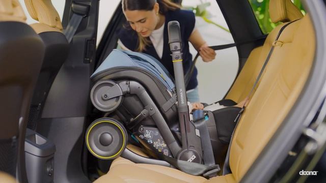 Автокресло Doona X снять из автомобиля, штатный ремень, без базы Isofix