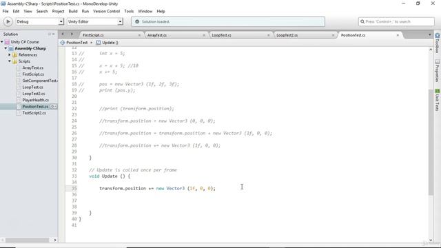 23 - Moving Rotating & Scaling with Transform Component