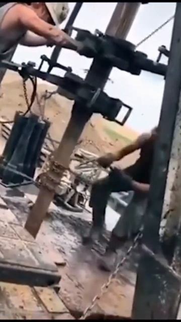 Oil workers