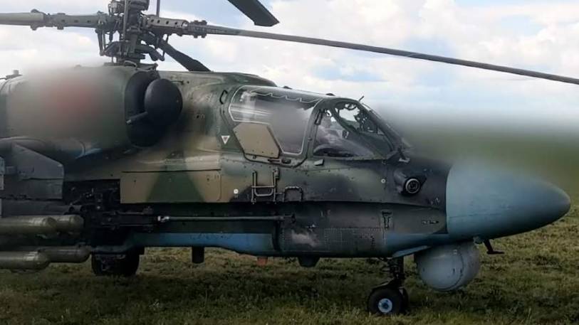 Вертолет Ка-52М нанес удар по пункту управления и месту запуска дронов ВСУ