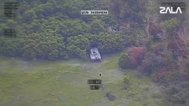 Барражирующий боеприпас "Ланцет" уничтожил танк Abrams ВСУ . Сумская обл