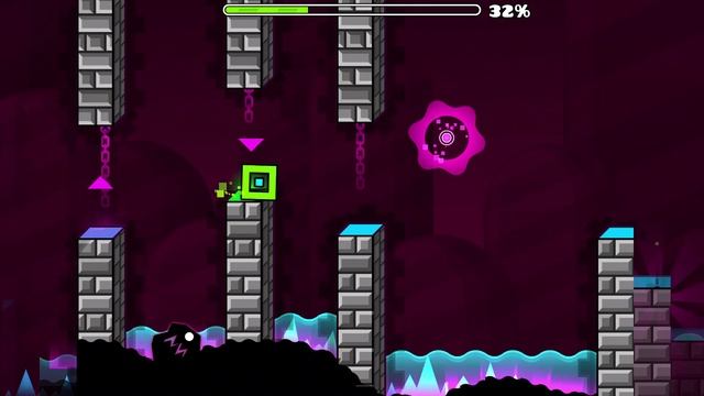 пытаюсь пройти Geometry Dash..