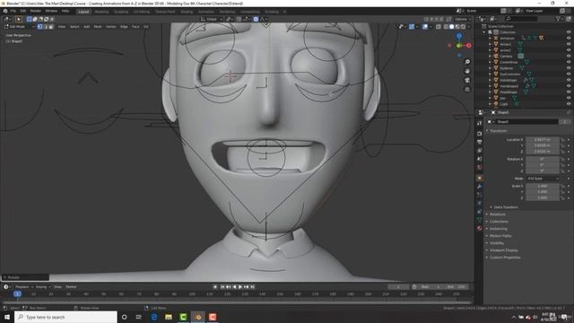 027 Making Drivers For Our Mouth Shapekeys