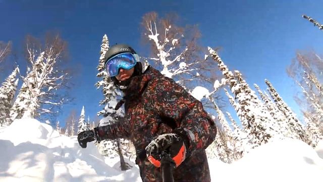 Шерегеш фрирайд в сказочном лесу по пухляку.POWDER DAY California dreamin KORUA SHAPES Freeride