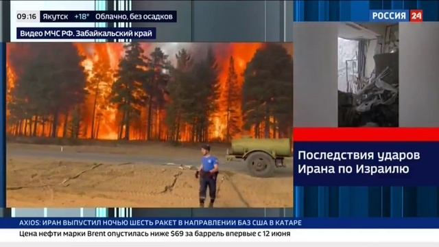 Россия 24, 24 июня 2025, Борьба с пожарами в Забайкальском крае