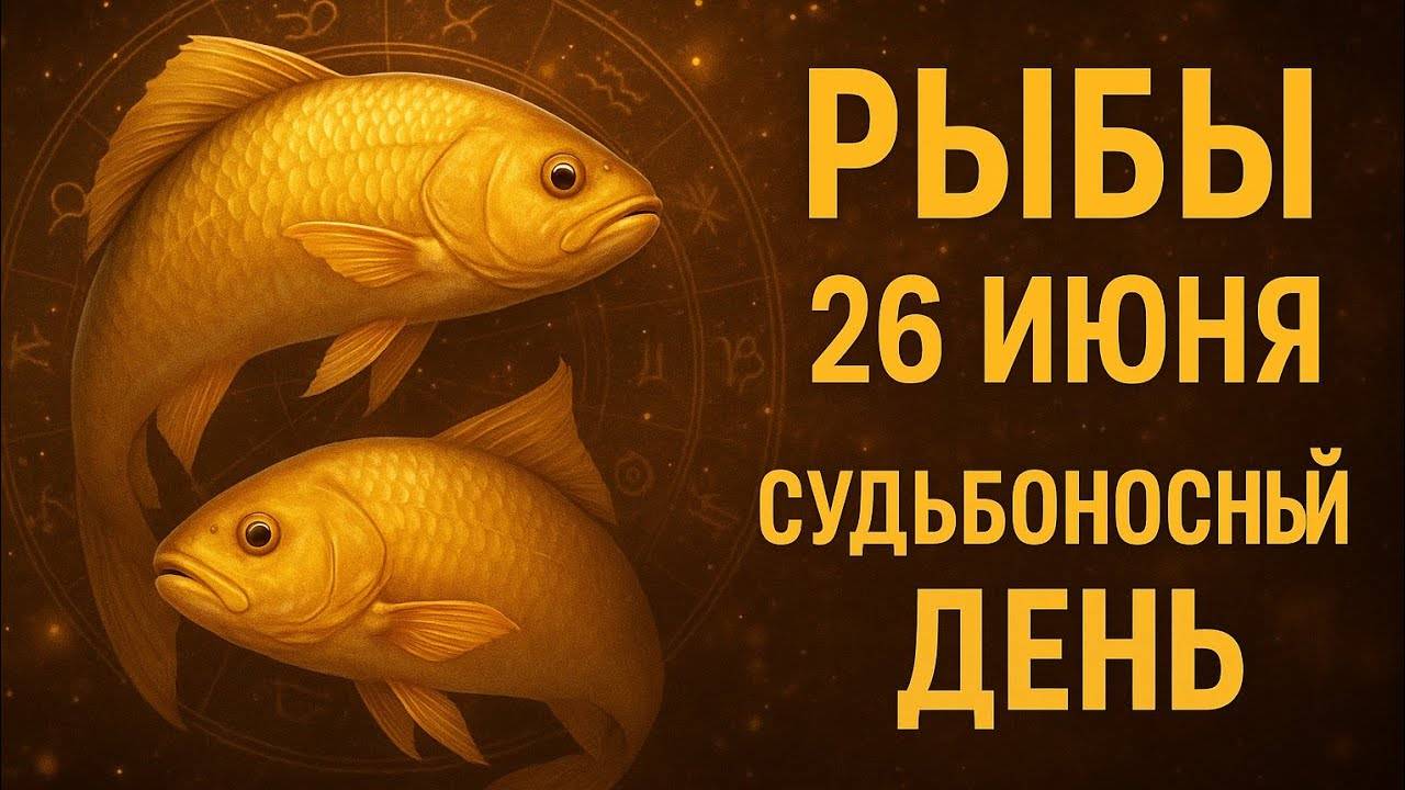 Рыбы. 26 июня. Этот день почувствуешь сердцем. Знак, который нельзя пропустить. Гороскоп на сегодня