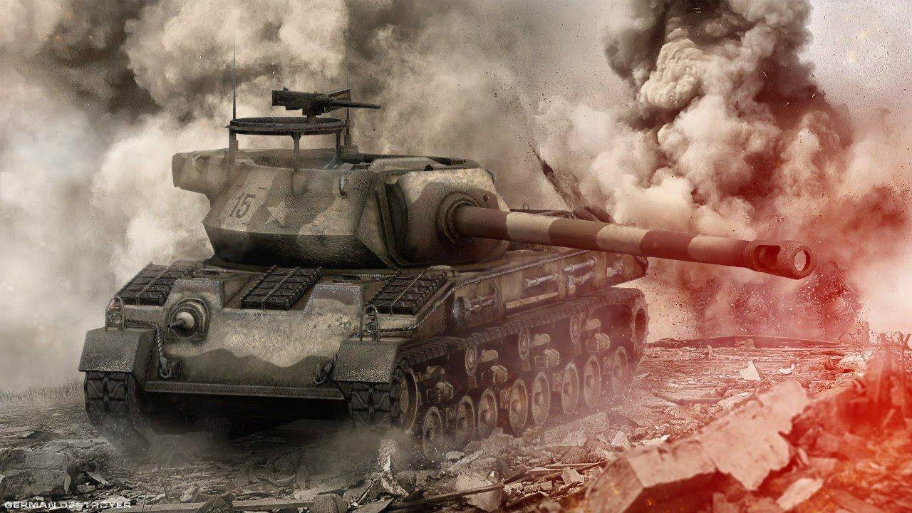 @танковый бой#бой американской ПТ-САУT28 Prototipe#Танковый бой на Эрленберг#