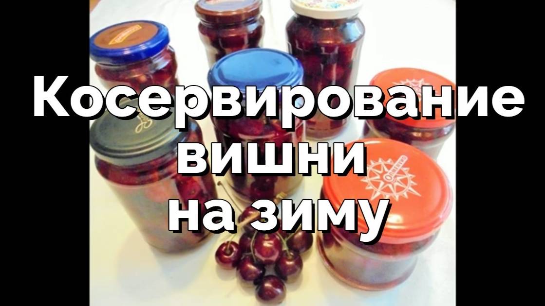 Консервированная вишня без косточек на зиму
