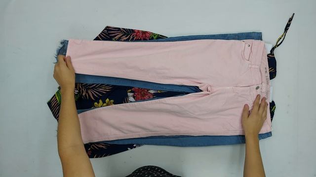 37464 Штаны женские, 7пак, , секонд (cream) оптом