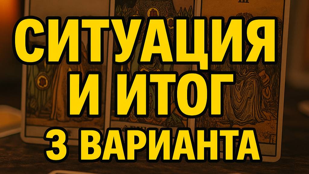 Твоя ситуация и её развязка — 3 варианта по Таро!