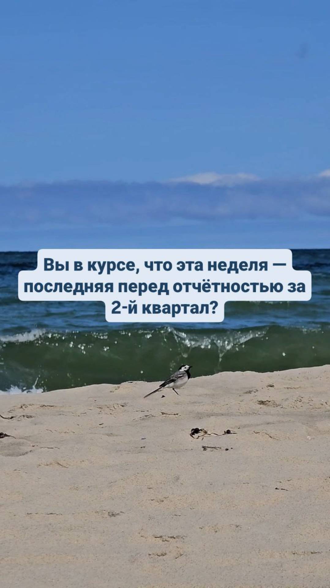 Вы в курсе, что эта неделя — последняя перед отчётностью за 2-й квартал?