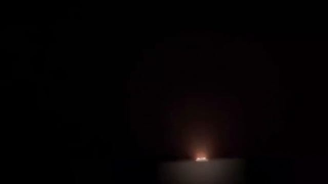 Момент запуска ракеты по базе США в Катаре
