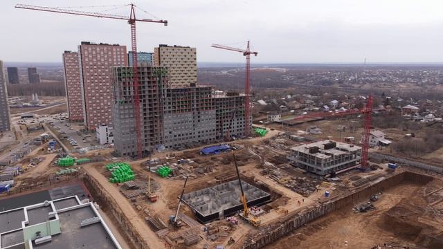 КМ Анкудиновский Парк, отчёт со строительной площадки за март 2025 г.