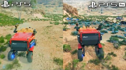 Death Stranding 2 - Сравнение графики на PS5 и PS5 Pro (GameRiot)