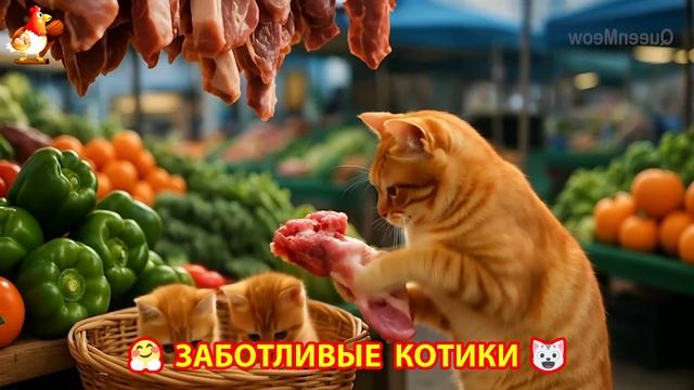 Заботливые котики спешат на помощь (104)