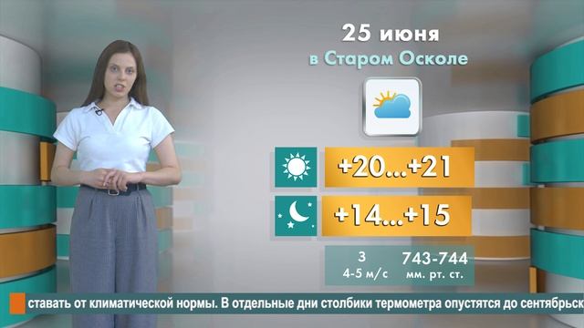 Погода в Старом Осколе на 25 июня