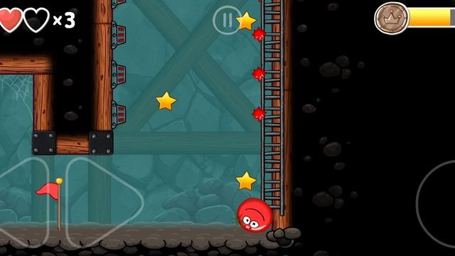 Играем в  Red ball 4. красный шар 4