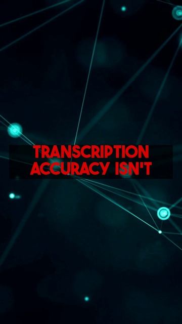Stop trusting that number! AI transcription accuracy isn't what you think. It's inconsistent....