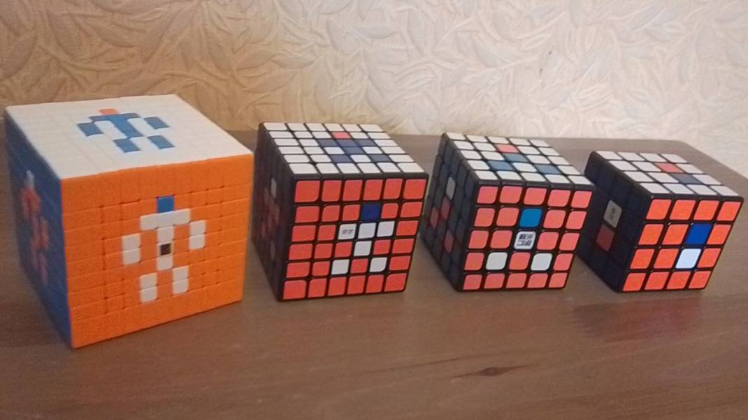 рисунки на кубиках рубика