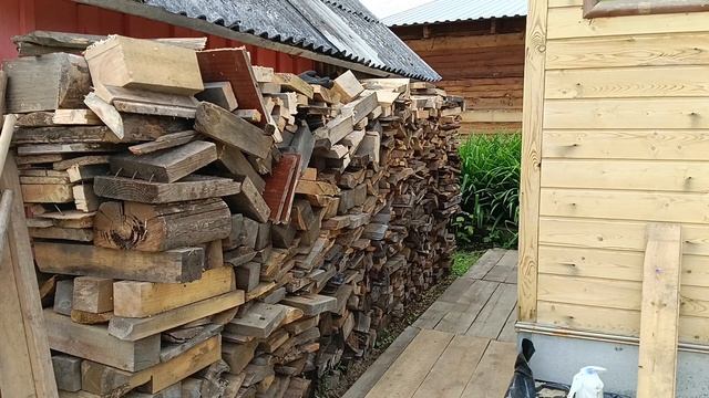 Дорожки из бросового материала/Обзор хост🪴/Новые грядки у теплицы