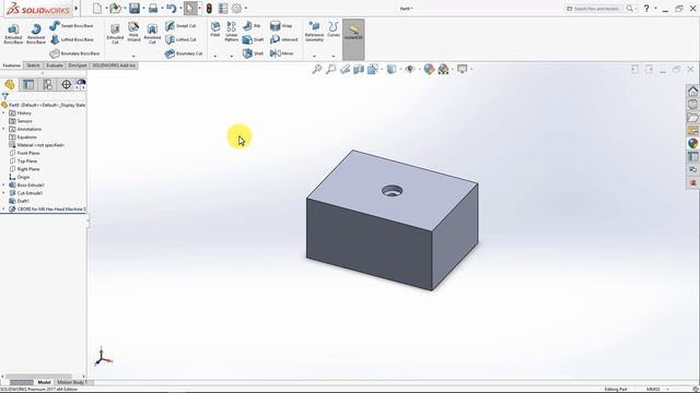 2.07. Lets Practice Together (Draft, Shell, Hole Wizard, Linked Dimensions)