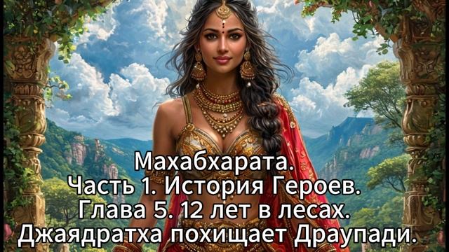 24. Махабхарата. Часть 1. История Героев. Глава 5. 12 лет в лесах. Джаядрадха похищает Драупади.