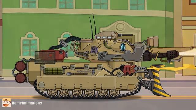 HomeAnimations – Мультики про танки  Пожиратель против Огнемета - Мультики про танки
