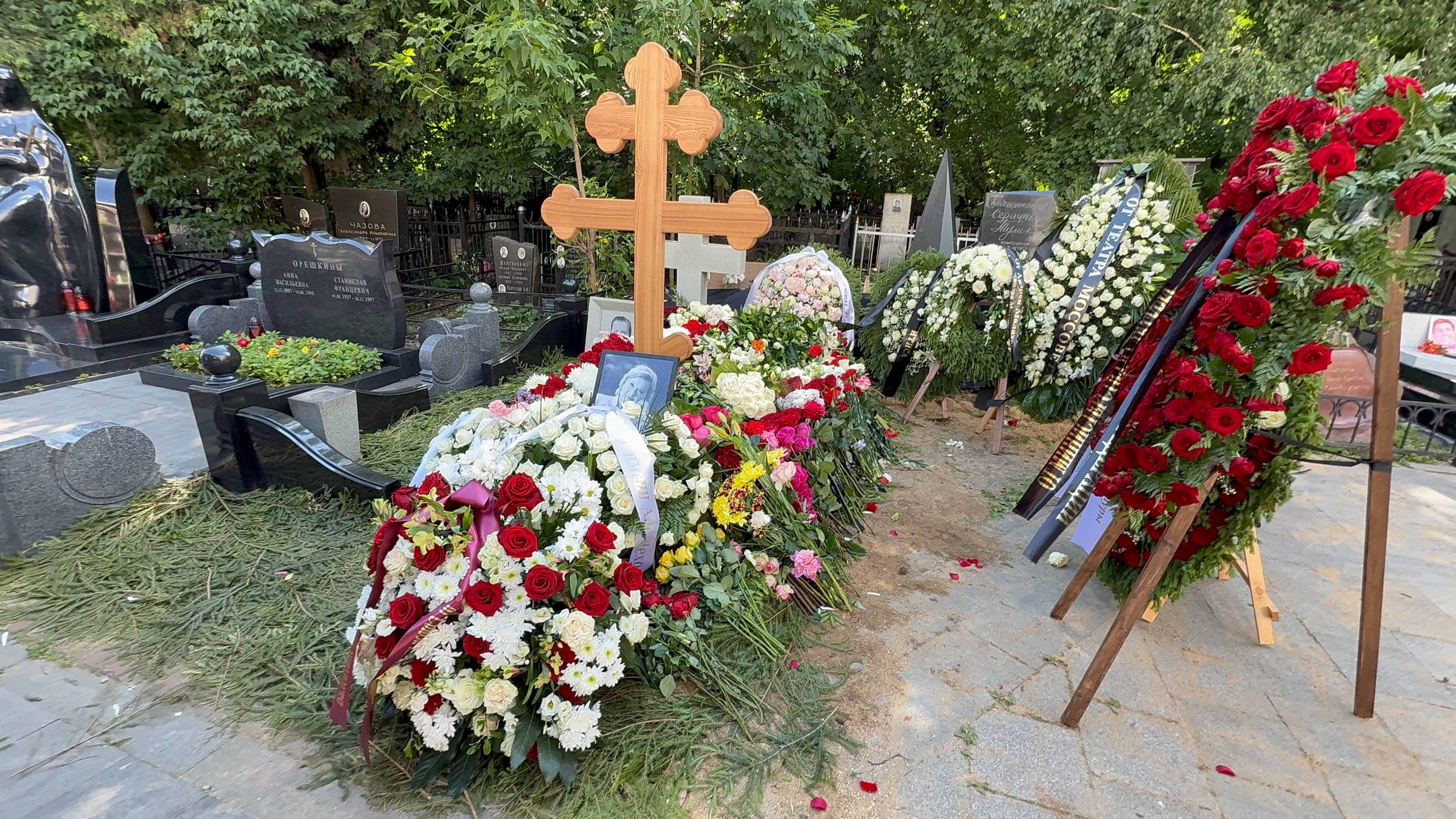 На Ваганьковском кладбище похоронили Советскую актрису Валентину Талызину🙏24 июня 2025.
