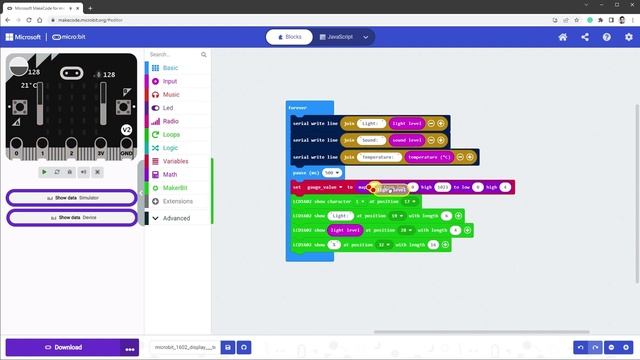 Подключение экрана к Microbit