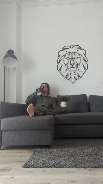 Grey lion