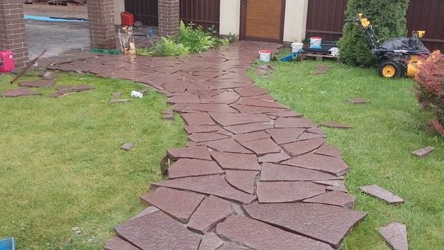Укладка природный камень