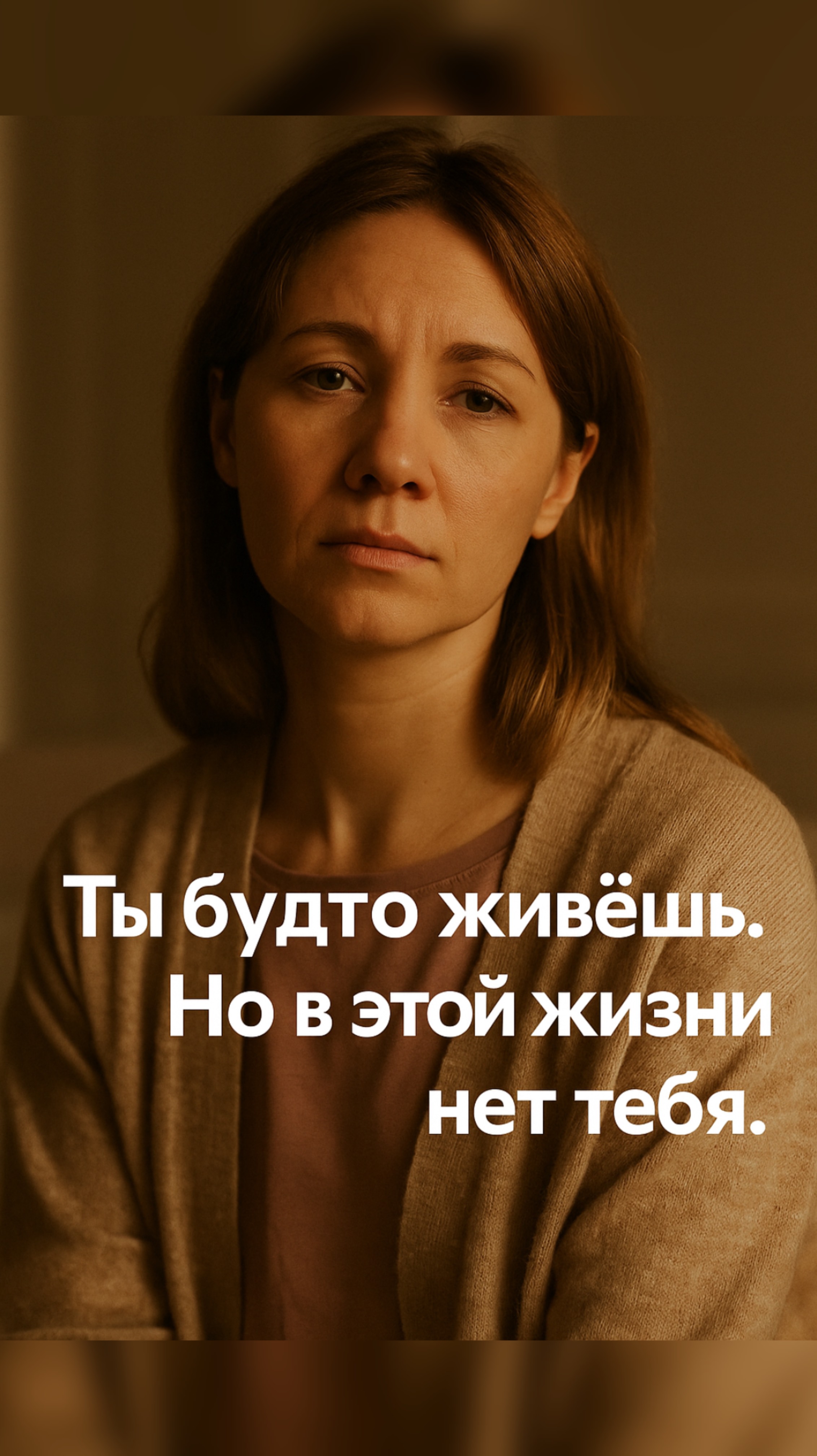 Ты будто живёшь.
Но в этой жизни нет тебя.