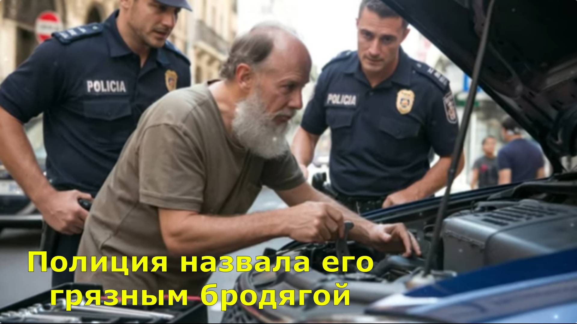 Полиция назвала его грязным бродягой, но он оказался бывшим механиком и совершил невозможное!