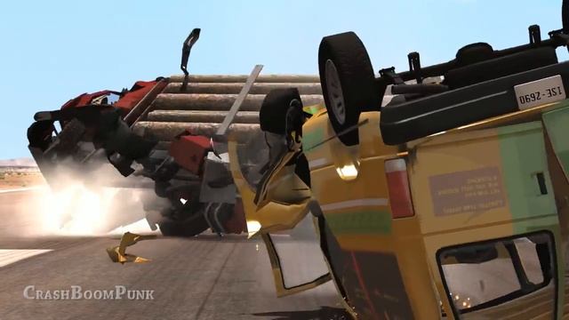 Краш тест BeamNG крутые тачки 19