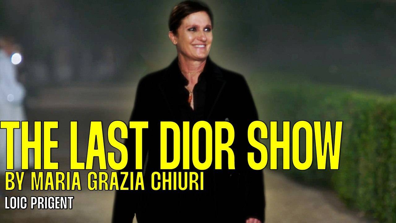LE MEILLEUR DÉFILÉ DIOR? LES ADIEUX DE MARIA GRAZIA CHIURI! Avec Nine d’Urso! Par Loïc Prigent