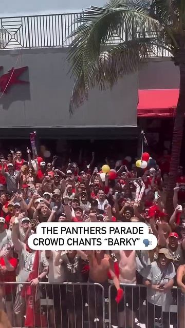 Florida Crowd Chants "Barky" During Stanley Cup Parade