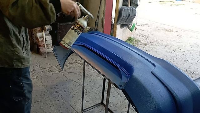 как покрасить бампер