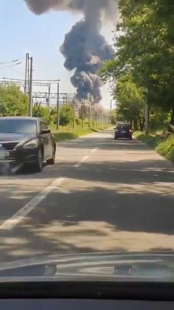 Момент сегодняшнего взрыва на Южмаше,Днепропетровска.