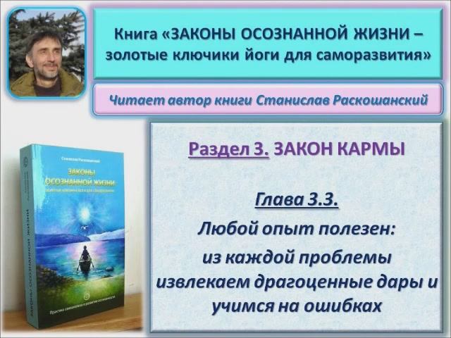 Аудиокнига "Законы осознанной жизни". Из каждой проблемы извлекаем ценные дары и учимся на ошибках