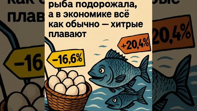 Взялись за яйца — и вот результат: рыба подорожала, а в экономике всё как обычно — хитрые плавают.