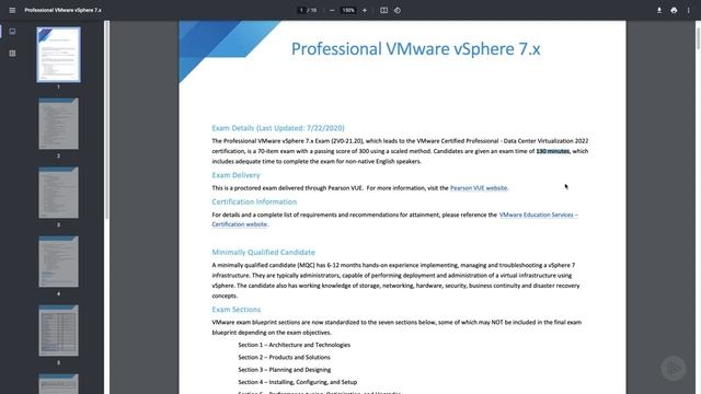 Pluralsight_VMware+vSphere_011_4. Passing the VMware VCP-DCV Exam